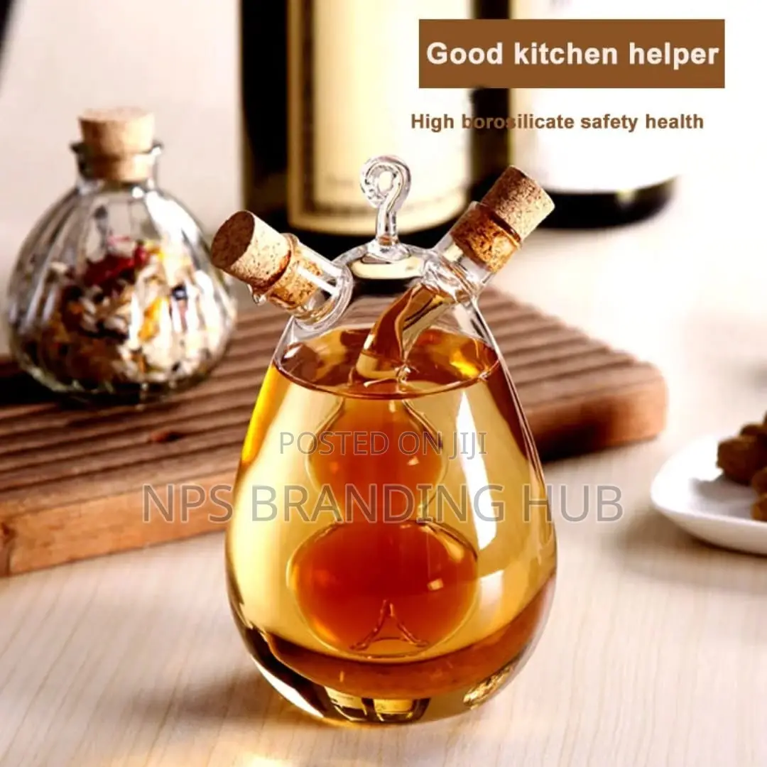 2 In1 Double Mouth Oil and Vinegar Dispenser 350 Ml Stda