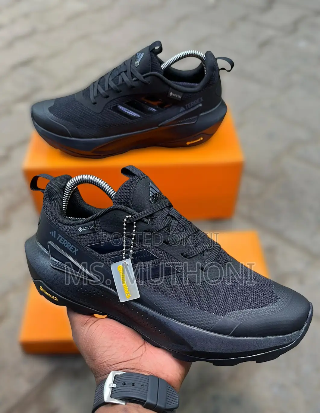 Adidas Terrex Hiking Shoes Featuring Gore-Tex Waterproofing.