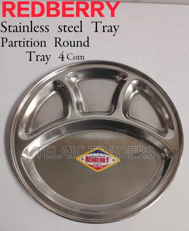 Redberry Stainless Steel Partition Round Plate