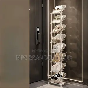 8 Tier String Acrylic Shoe Rack (Stda)