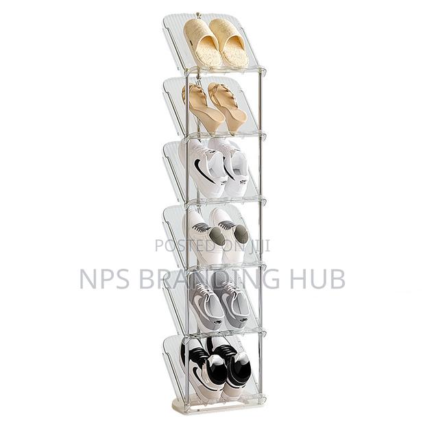 8 Tier String Acrylic Shoe Rack (Stda) - thumbnail 2