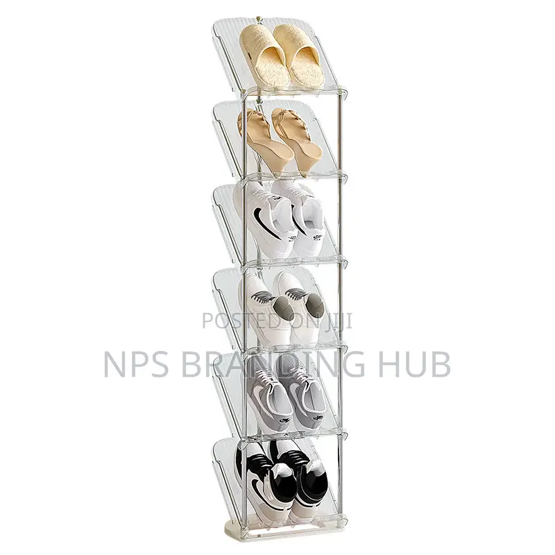 8 Tier String Acrylic Shoe Rack (Stda)