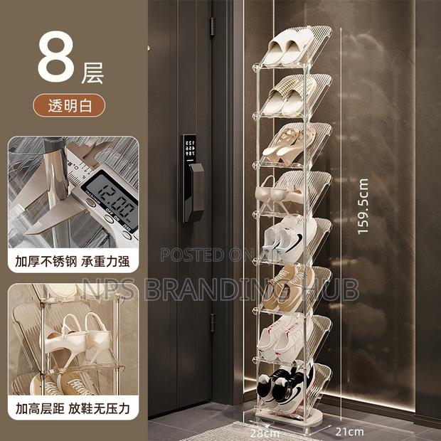 8 Tier String Acrylic Shoe Rack (Stda) - thumbnail 3