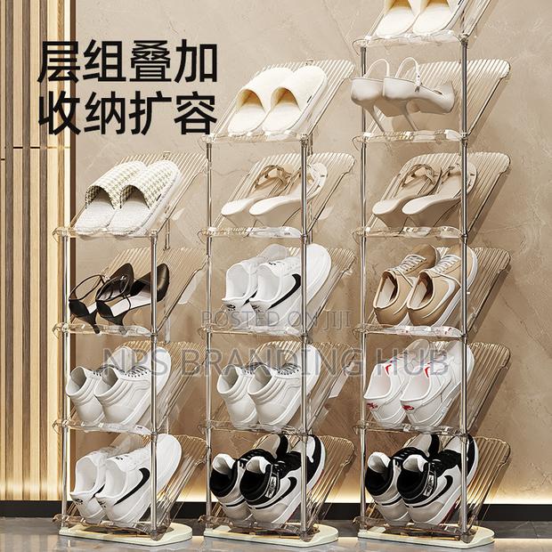 8 Tier String Acrylic Shoe Rack (Stda) - thumbnail 4