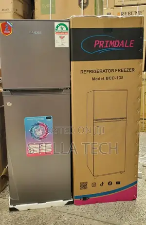 Primdale 138 Litres Large Capacity Double Door Refrigerator