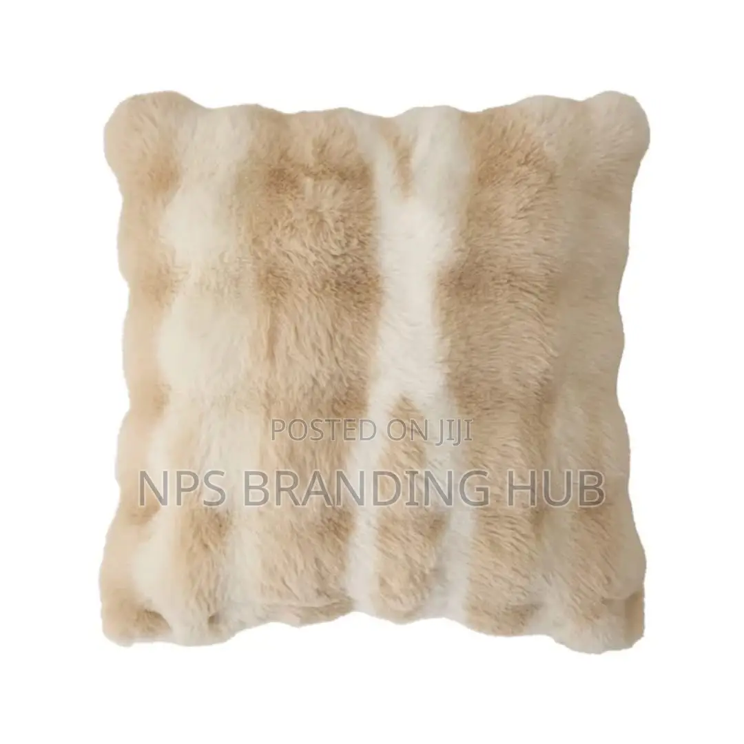 Soft Cozy Fluffy Faux Rabbit Fur Pillow Case Covers 45 by 45cm (Stda