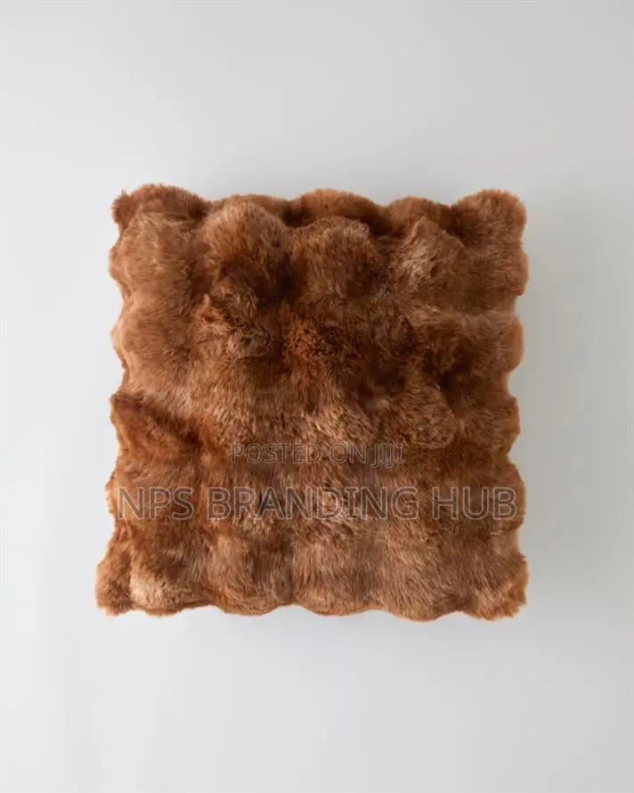 Soft Cozy Fluffy Faux Rabbit Fur Pillow Case Covers 45 by 45cm (Stda