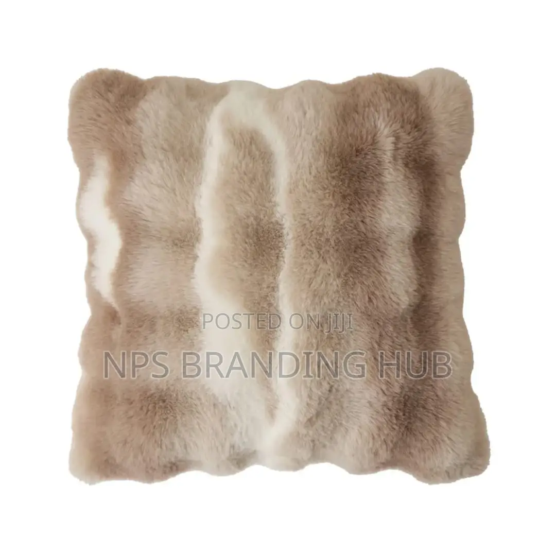 Soft Cozy Fluffy Faux Rabbit Fur Pillow Case Covers 45 by 45cm (Stda