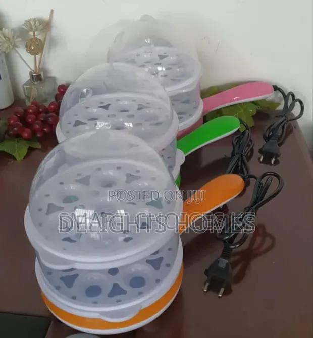 Electric 2in1 Multifunctional Magic Pot 2 Layer 14pc Egg Boiler-Pa - thumbnail 2