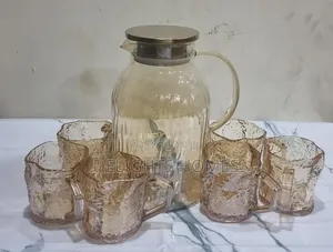 *Mu Yan Golden 7pc Glass Water Set-Pa