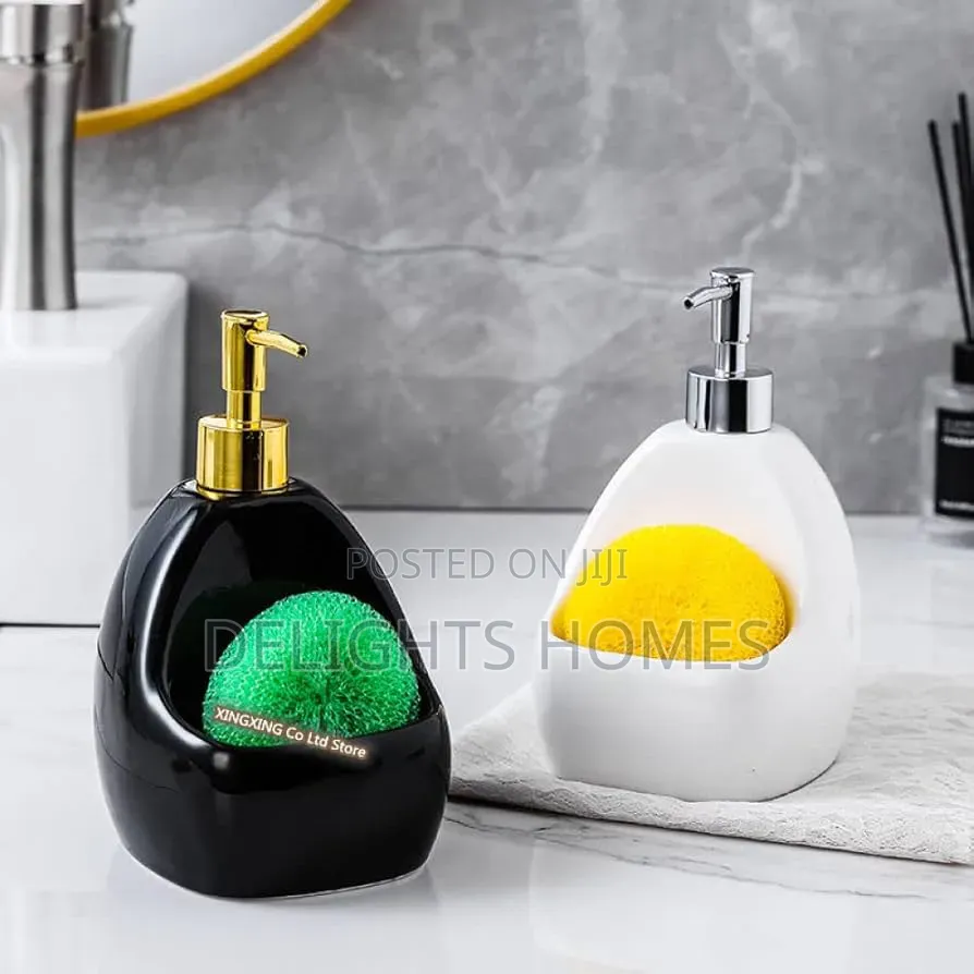 Fancy Single Cube Ceramic Lotion / Soap Dispenser-Pa