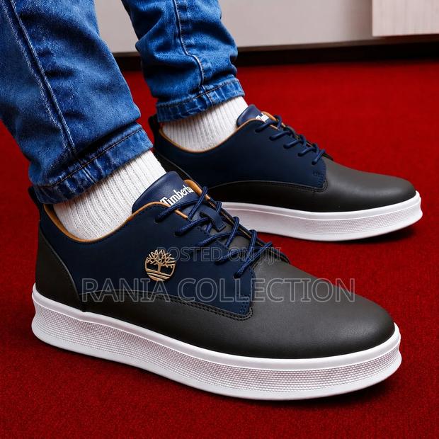 Coffee and Navy Timberland Leather Casuals - thumbnail 2