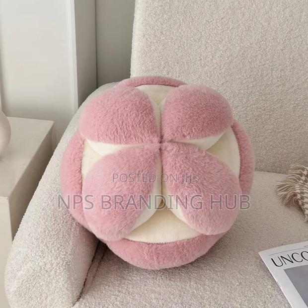 30cm Soft Hydrangea Rabbit Fur Throw Pillows (Stda - thumbnail 2