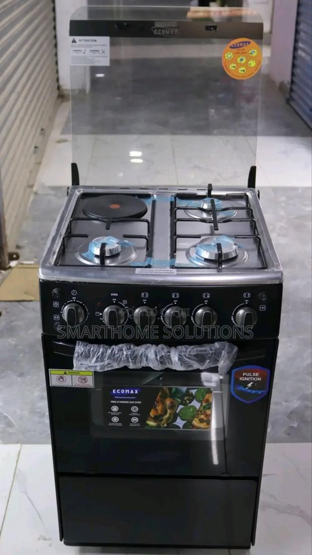 Ecomax 50x55cm 3 G + 1 E Standing Cooker + Electric Oven