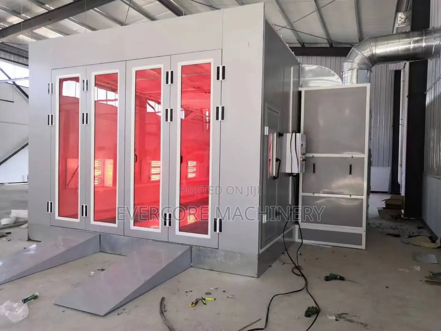 Industrial Paint Spray Booth Machine Diesel Heated And Electric Power.