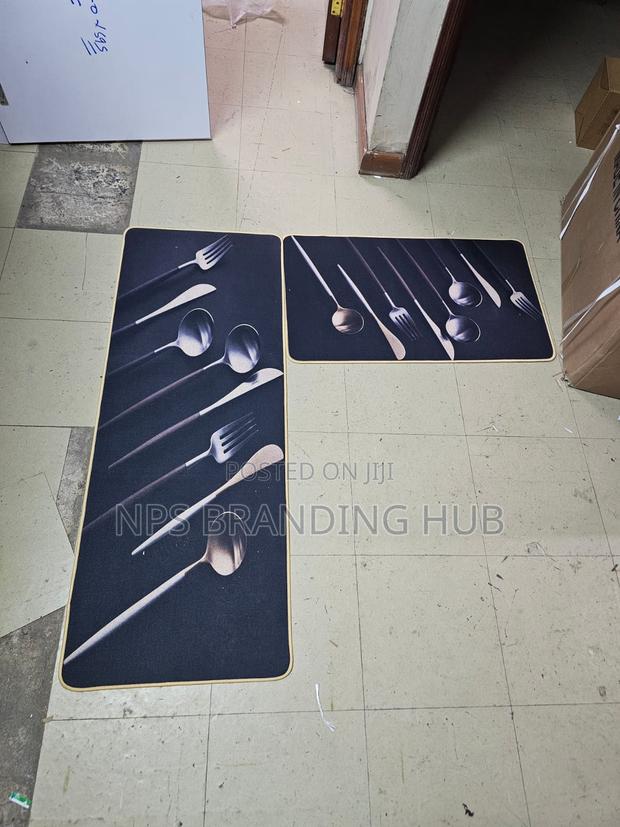 2 Pc Non-Slip Kitchen Mat With Rubber(120*45cm ,75*45 Cm)Stda - thumbnail 8