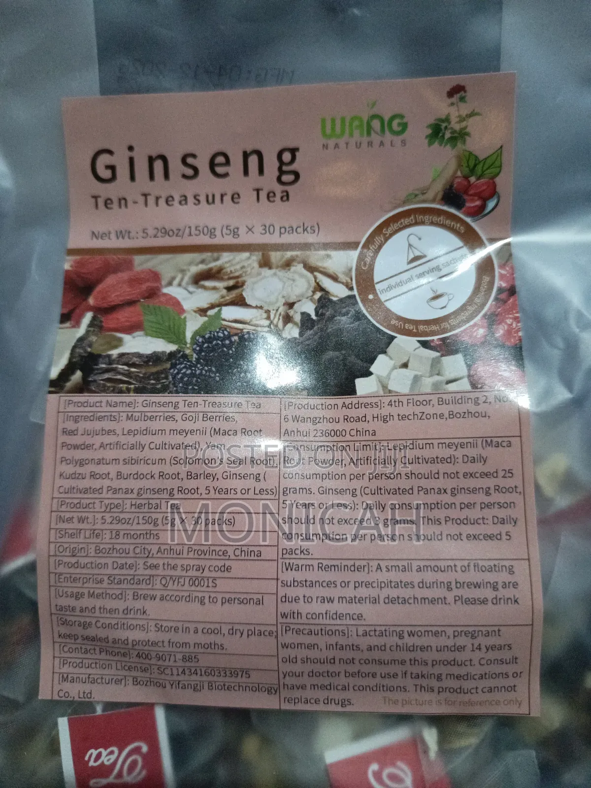 Ginseng Ten Treasures Tea