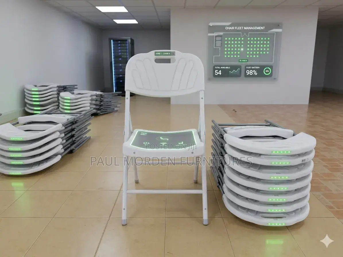 White Foldable Chairs (Plastic)