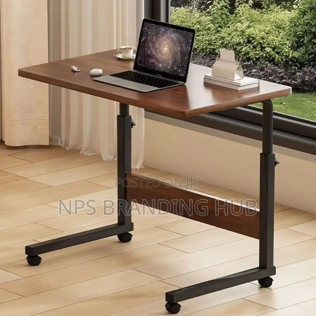 Movable Bedside/ Coach Laptop Desk.Expandle 60×40(60-85 Cm) Stda