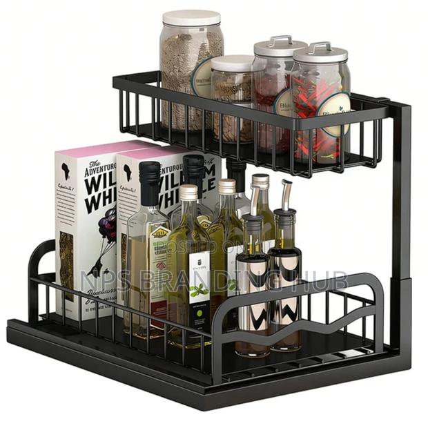 2 Tier Cabinet Spice Rack Organizer (Stda) - main view