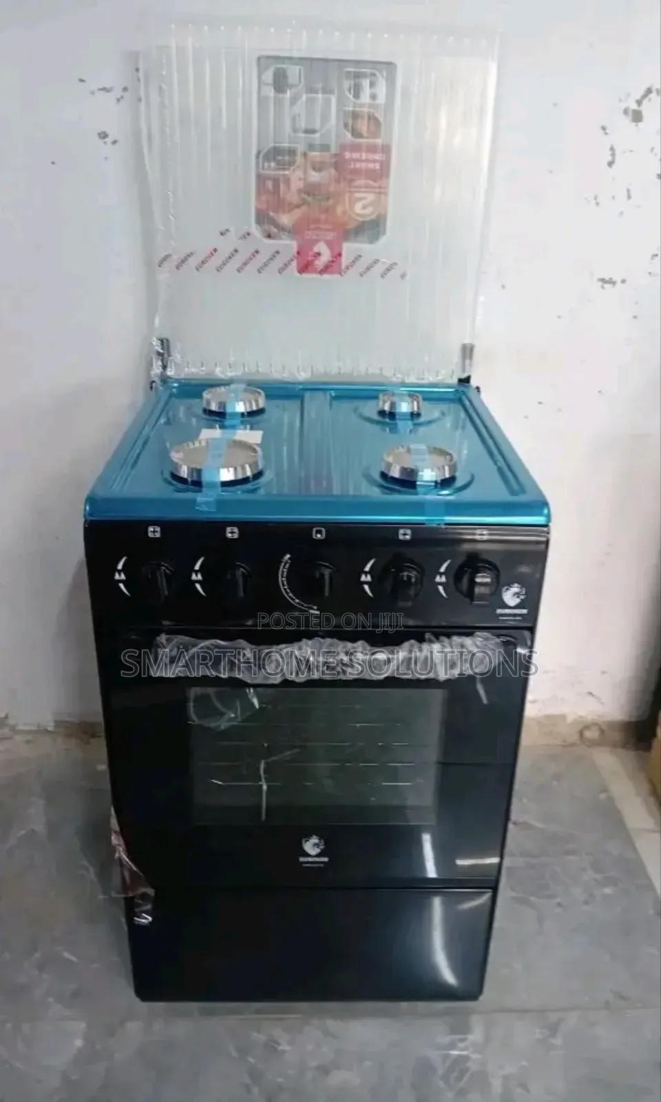Euroken 4 Full Gas Free Standing Gas Cooker (Black) E4