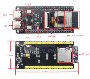 Esp32-S3 Cam N16r8 With Camera Ov3660 Tf Card