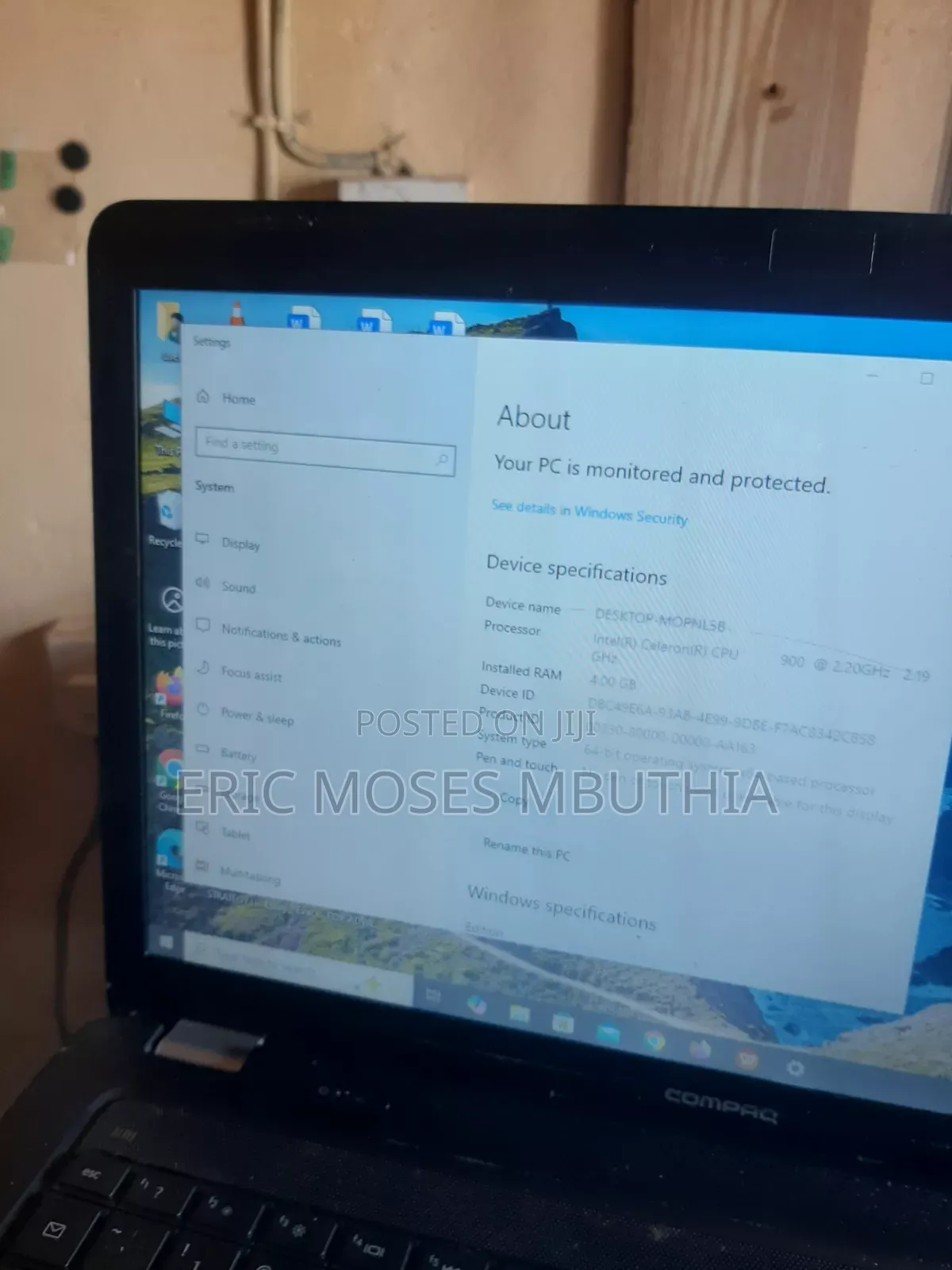 Laptop HP Compaq Presario CQ40 4GB Intel Celeron HDD+SSD 160GB