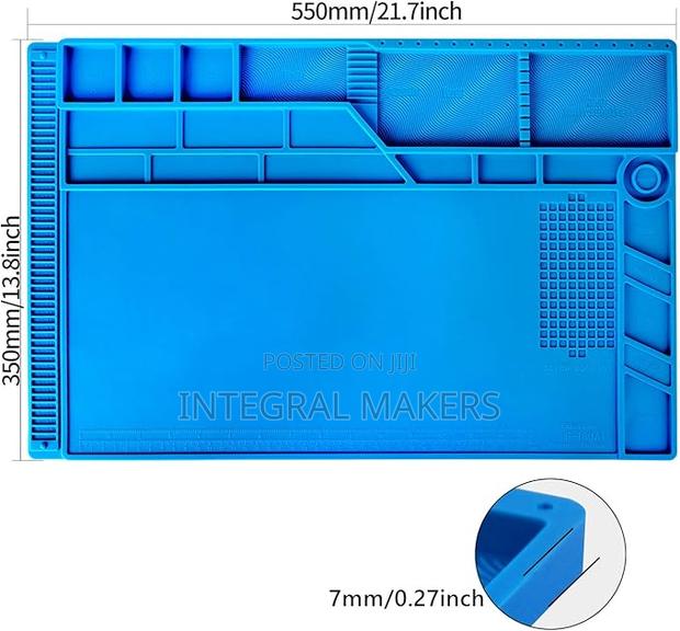 Large Silicone Soldering Mat Magnetic (Size 21.6 X 13.8 Inch)
