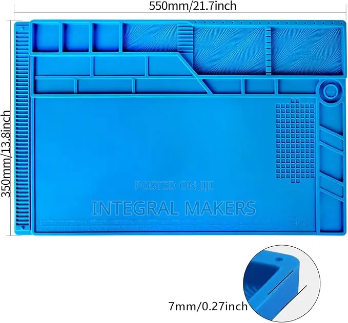 Large Silicone Soldering Mat Magnetic (Size 21.6 X 13.8 Inch)