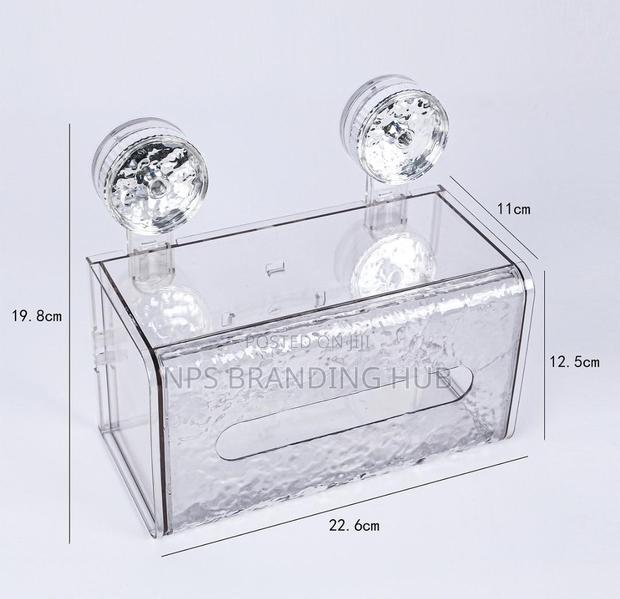 Suction Cup Glacier-pattern Tissue Box Holder (Stda - main view