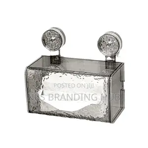 Suction Cup Glacier-pattern Tissue Box Holder (Stda