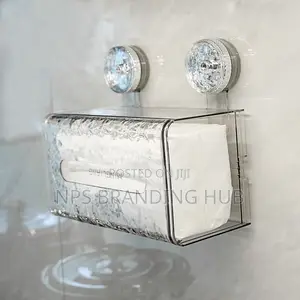 Suction Cup Glacier-pattern Tissue Box Holder (Stda