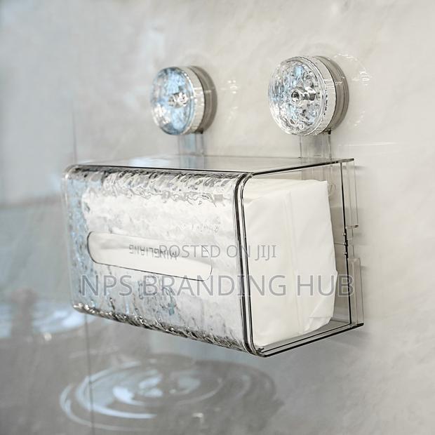 Suction Cup Glacier-pattern Tissue Box Holder (Stda - thumbnail 3