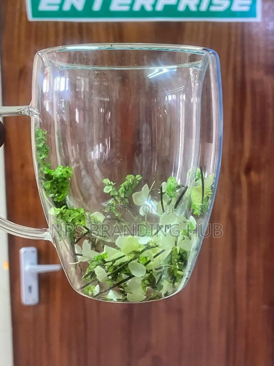 High Borocillicate Double-wall Glass Mug 350ml (Stda