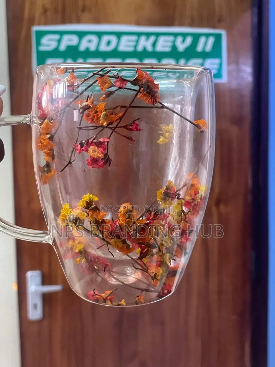 High Borocillicate Double-wall Glass Mug 350ml (Stda