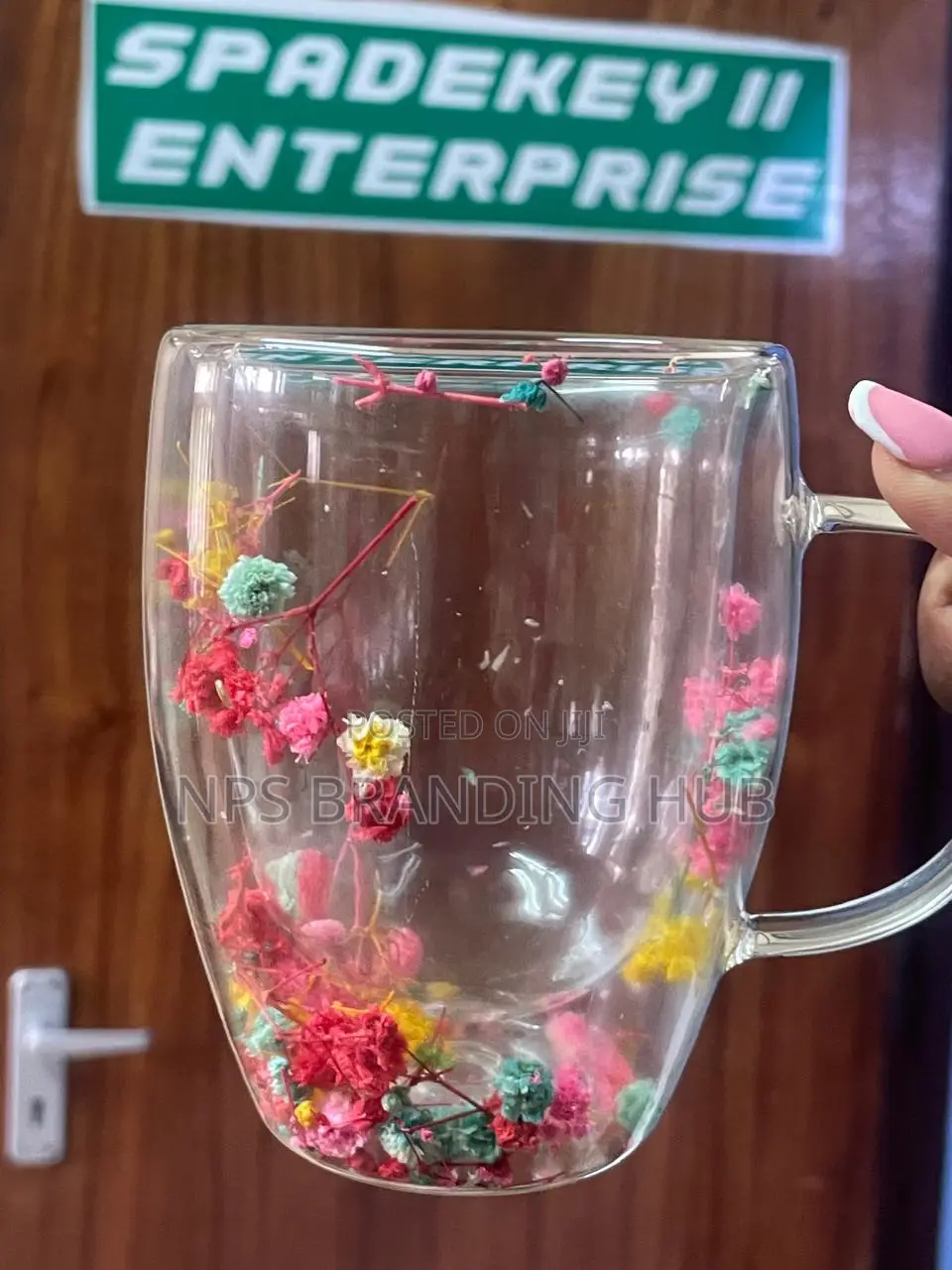 High Borocillicate Double-wall Glass Mug 350ml (Stda