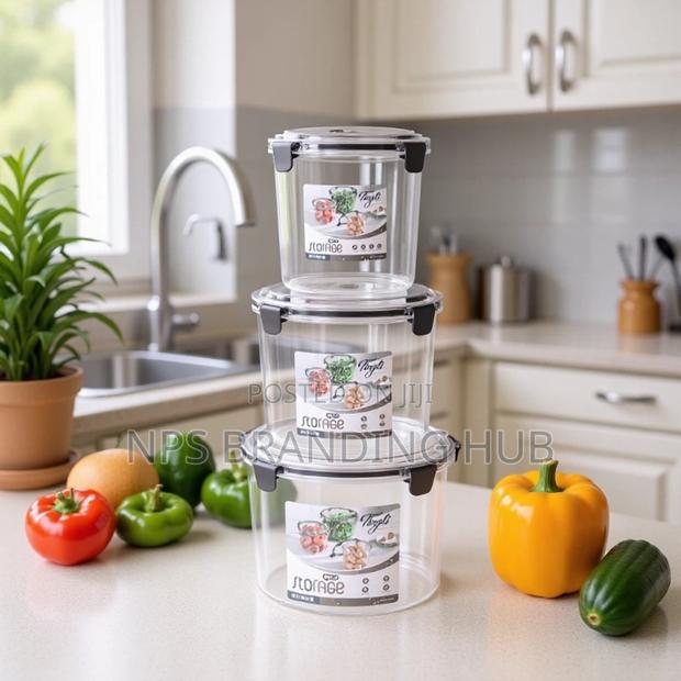 3 Pcs Large Acrylic Storage Containers (Stda