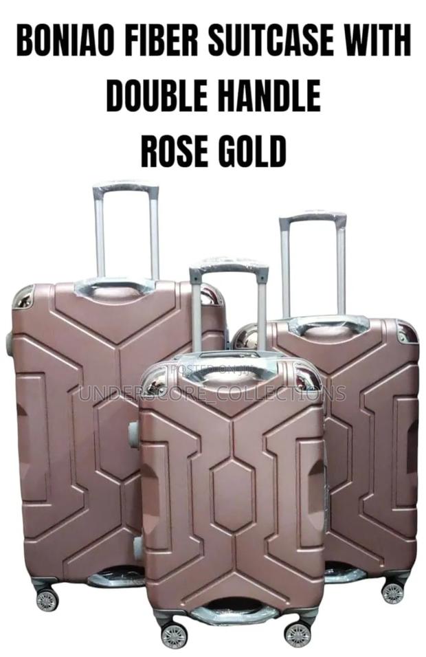 Double Handle Fiber Suitcases - thumbnail 5