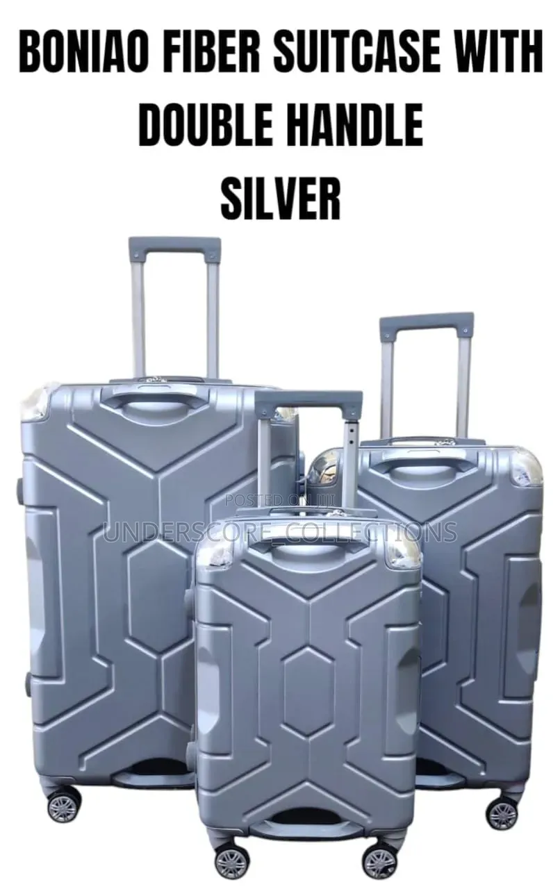 Double Handle Fiber Suitcases