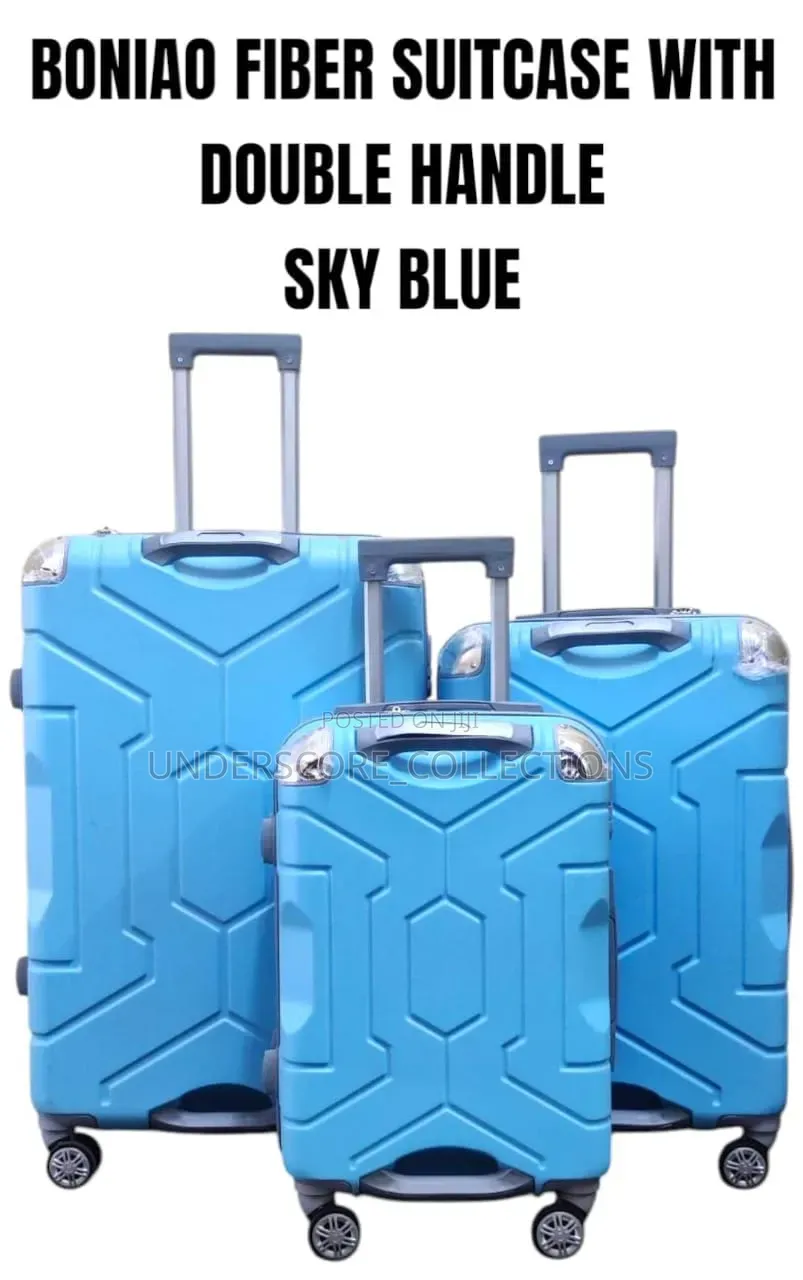 Double Handle Fiber Suitcases