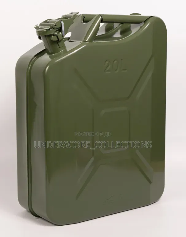 20-Litre Traditional Military-Style Steel Jerry Can.