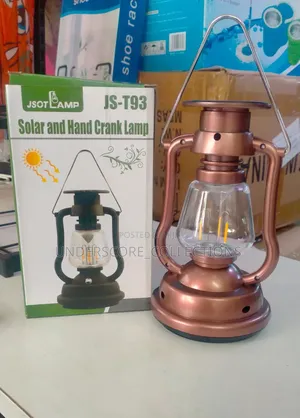 Solar Rechargeable Hand Crank Camping Home Led Lantern