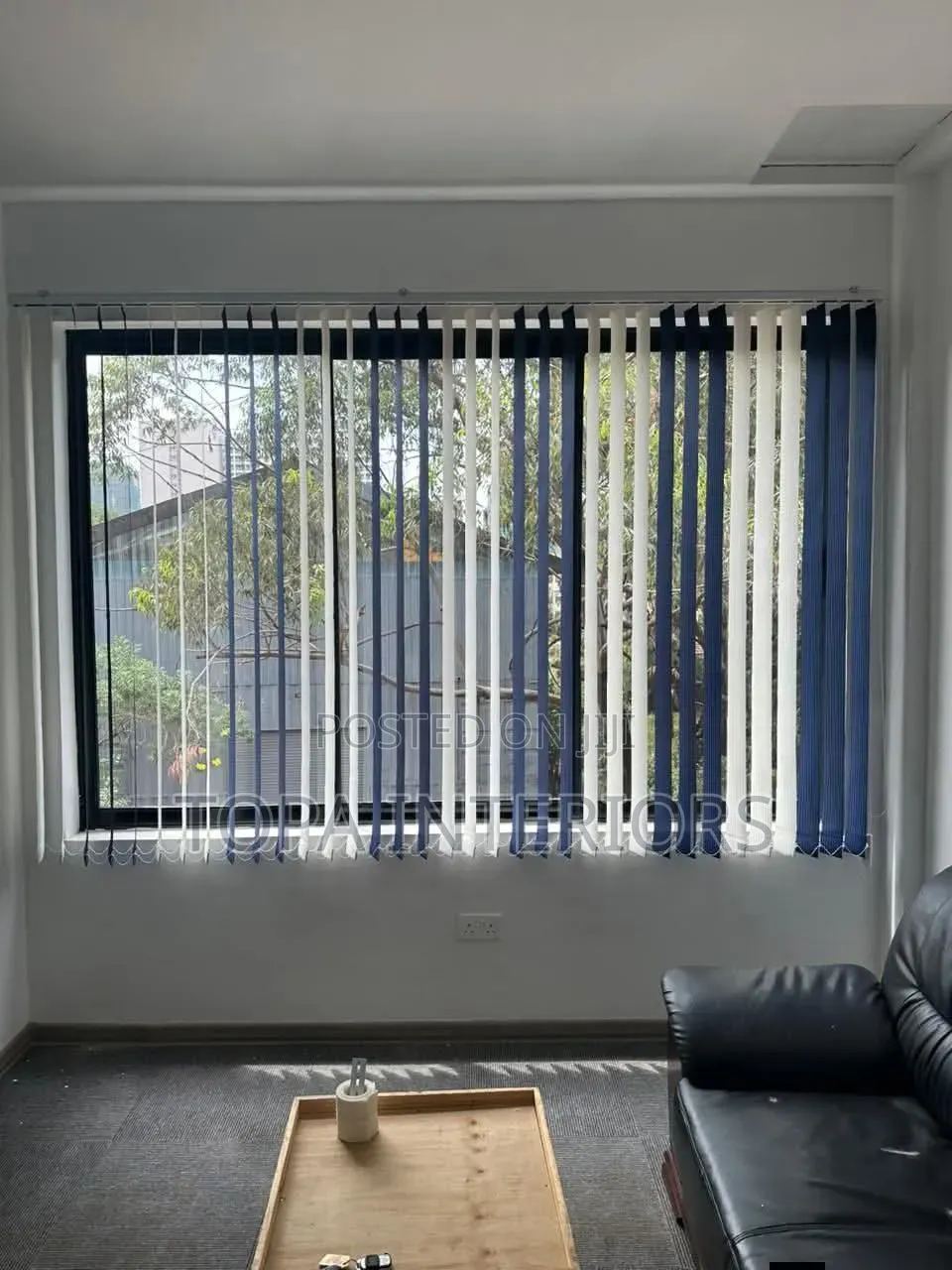 Airy Vertical Curtain Blinds for Office Privacy