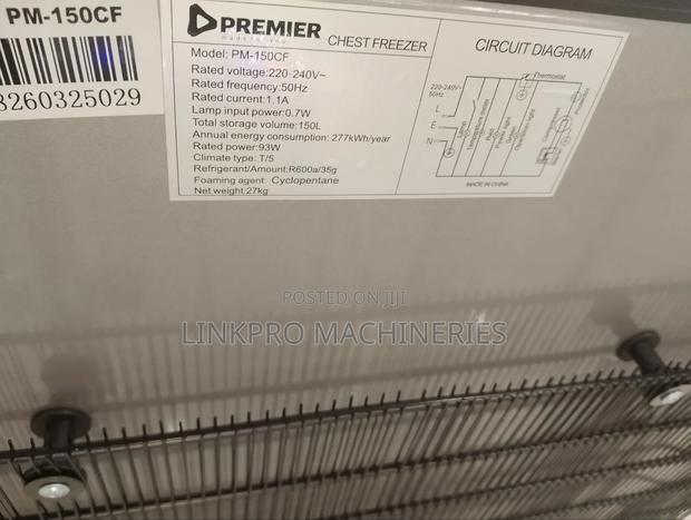 150 Litres Premier Single Door Deep Freezer - thumbnail 2