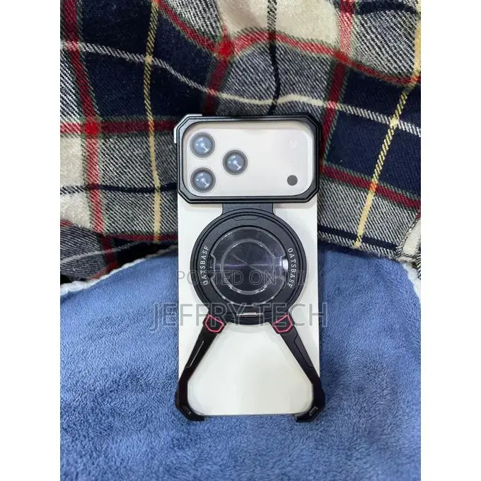 Minimalist Aluminum Phone Case for iPhone 17promax With 360 Rotation K