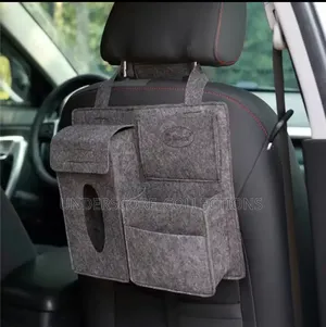 Car Back Seat Storage Bag Organizer With Serviette Pockets