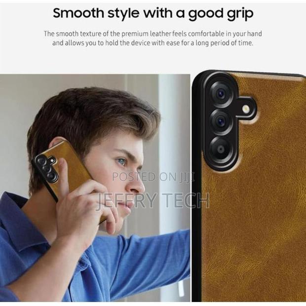Org Case for Samsung Galaxy A57 5g Soft Leather Case Brown - thumbnail 4
