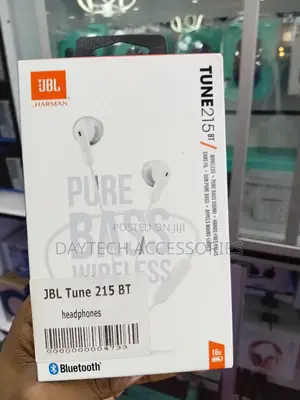 JBL Tune 215bt Bluetooth Earphones -White -Jblt215btwht
