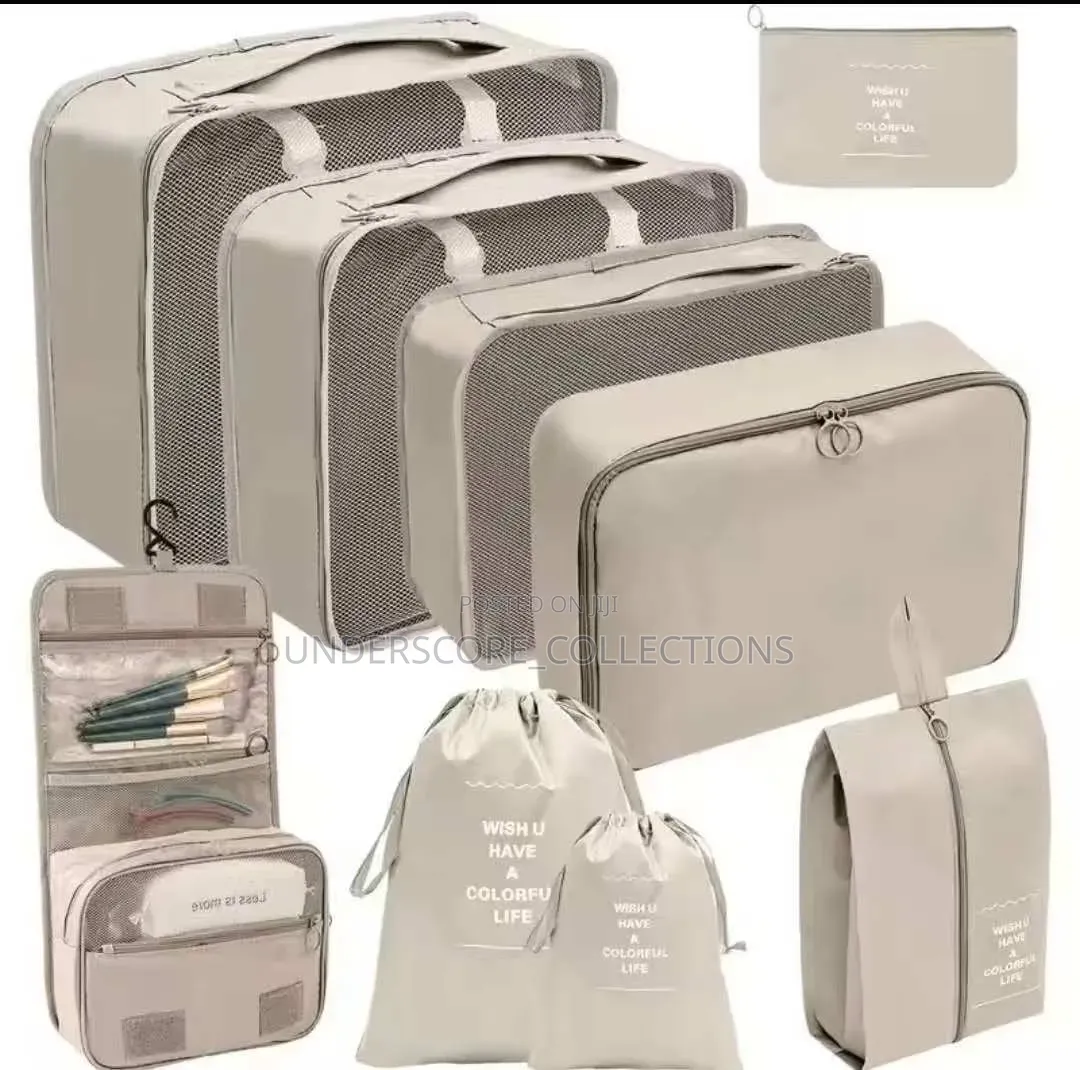 8pc Quality Bag Suitcase Storage Multifunction Bag Kit Organizer