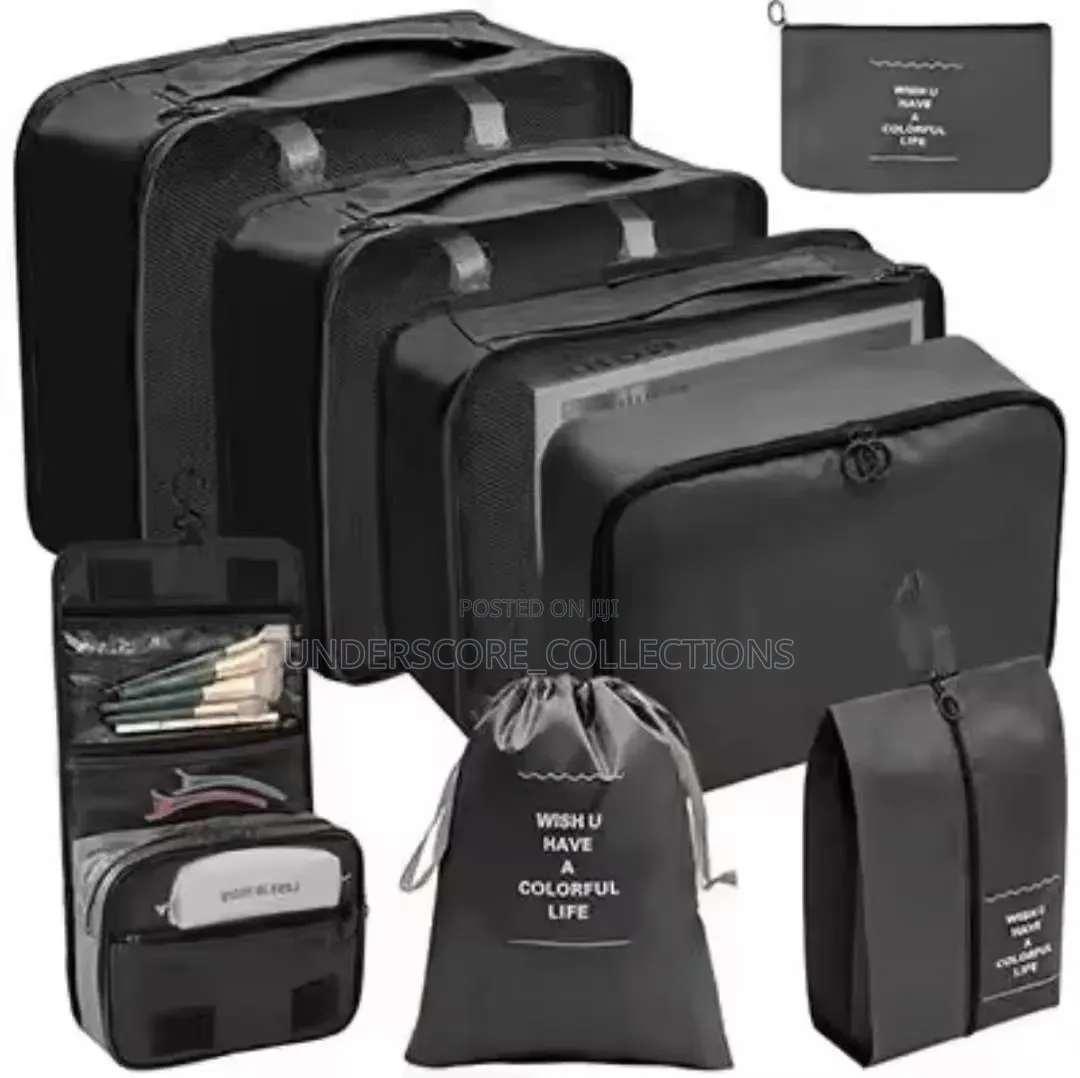 8pc Quality Bag Suitcase Storage Multifunction Bag Kit Organizer